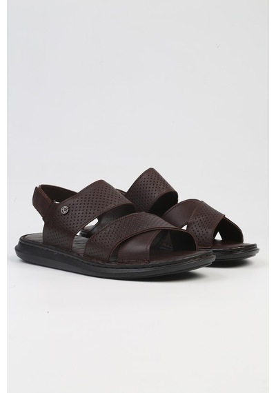 Pierre Cardin Pc-5124-3892 Kahve-erkek Sandalet Kahverengi