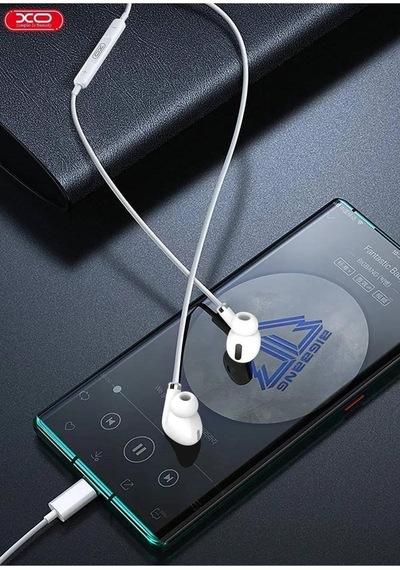 Hi-fi Ses Kaliteli Mikrofonlu Ve Kontrol Panelli Type-c Kablolu Kulaklık Ef29 Şeffaf