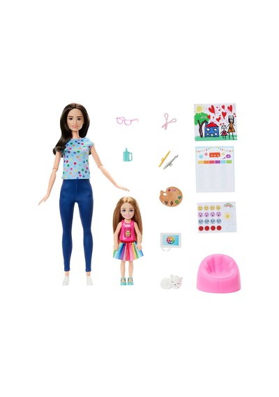 Hrg48 Barbie Ve Chelsea Sanat Atölyesi Oyun Seti