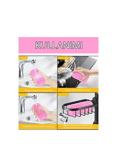 1 Adet Nemli Silgi Sünger - Toz Ustası - Çok Amaçlı Temizlik Toz Süngeri