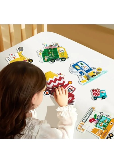 Mideer My First Puzzle İnşaat Araçları Md1459