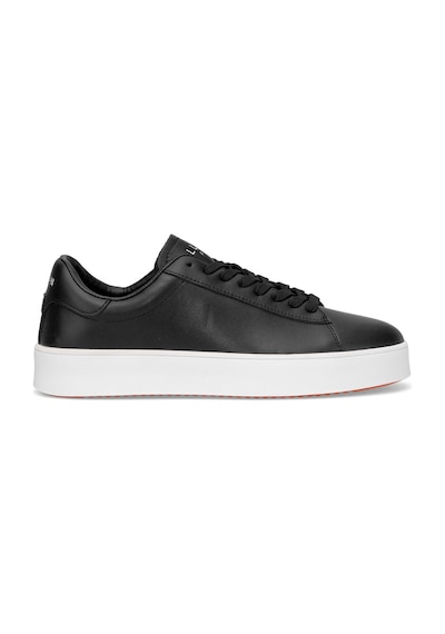 Lufian 111230254 Anton Erkek Hakiki Deri Klasik Sneaker Siyah Siyah