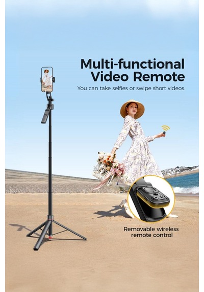 Ss28 Yapay Zeka Destekli Akıllı Yüz Takibi Denge Sabit Çekim Canlı Standlar Atlama Direği Selfie Çubuğu Gimbal Tripod