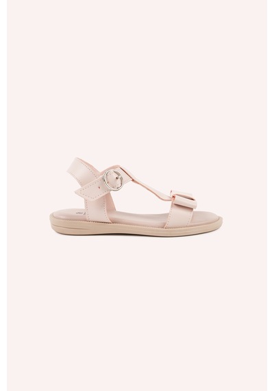 Panço Kız Çocuk Pudra Sandalet Pembe