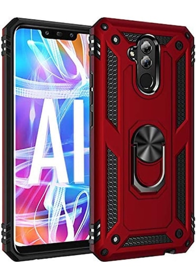 Huawei Mate 20 Lite Yüzüklü Standli Vega Kilif Ekran Koruyucu 510330837