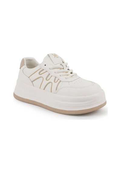 Kriste Bell Kadın Sneaker Beyaz Kalın Taban Boy Uzatan Rahat Yürüyüş Günlük Spor Ayakkabı 622 Bej Kriste Bell Kadın Sneaker Beyaz Kalın Taban Boy Uzatan Rahat Yürüyüş Günlük Spor Ayakkabı 622 Bej