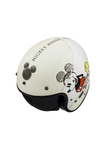Hjc V31 Disney Mickey Sketch MC1SF Açık Kask-11387 Çok Renkli