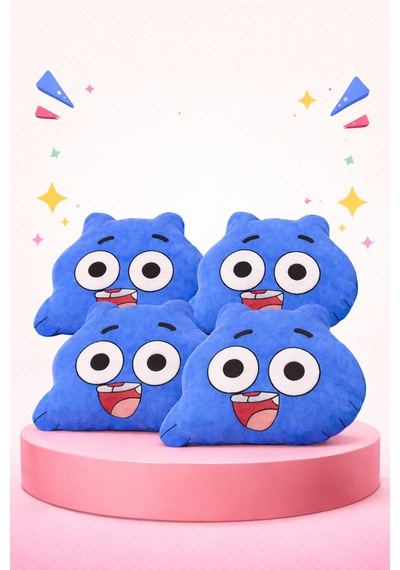 Gumball Peluş Yastık Oyuncak Mavi