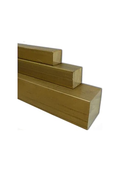 Pirinç Çubuk Kare Lama 10X10 Mm 50 Cm 478844368