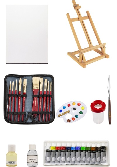 Canson Figueras 19x25cm Blok 290gr 10 Yp Daler Rowney Simply Çantalı Fırça Seti Yağlı Boya Gereçleri