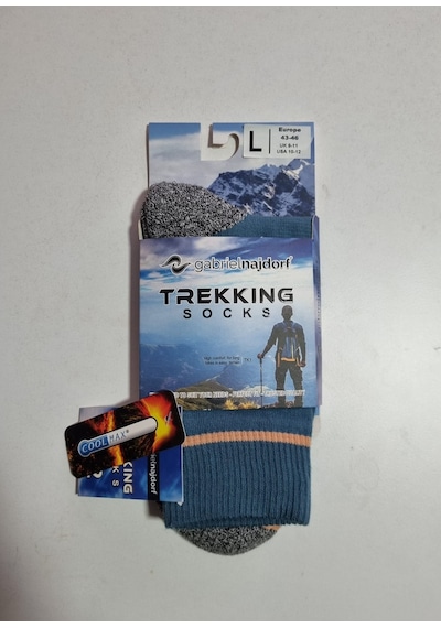 Gabriel Najdorf Termal Trekking Çorap Mavi-gri