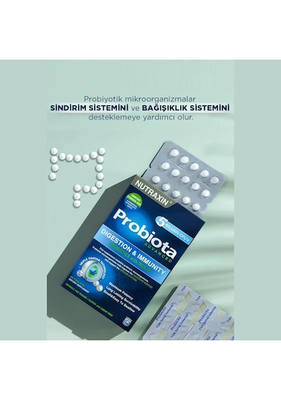 Nutraxin Probiota Advanced - Probiyotik Takviyesi 60 Tablet - Üç Katmanlı Teknoloji