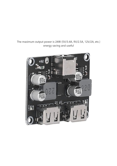 2 Usb Dc Dönüştürücü, Dc Dönüştürücü Hızlı Hızlı Şarj Devre Kartı, Usb Cep Telefonu Şarj Kartı, Çoklu Hızlı Doldurma Protokolleri İçin
