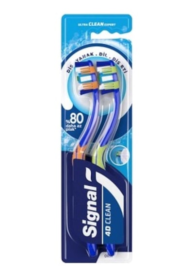 Ultra Temizleme Etkili Diş Fırçası, 1+1 Set Halinde