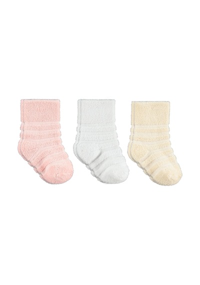 Civil Baby Çemberli Basic Havlu 6- 3'lü Bebek Kız Çorap Set Standart