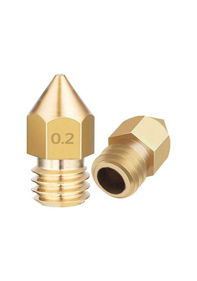 Koodmax 5 Adet 3d Yazıcı Printer Mk8 Extruder 3.0mm/ 0.2mm Baskı Kafası Nozzle