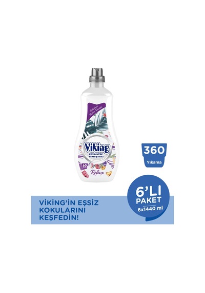 Viking Konsantre Çamaşır Yumuşatıcısı Relax 6 x 1440 ML