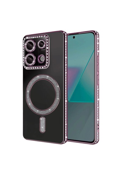 Xiaomi Redmi Note 13 Pro 4g Joke Simli Magneticsafe Kılıf - Pembe 0.2M-Çok Renkli
