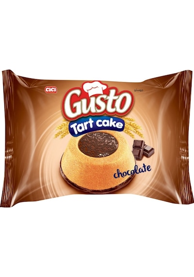 Gusto Tart Kek Çikolata Soslu 45 Gr. 24 Adet (1 Kutu)