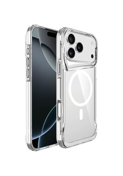 Apple İle Uyumlu İphone 17 Pro Max Kılıf M-safe Şarj Özellikli T-max M-safe Kapak Şeffaf