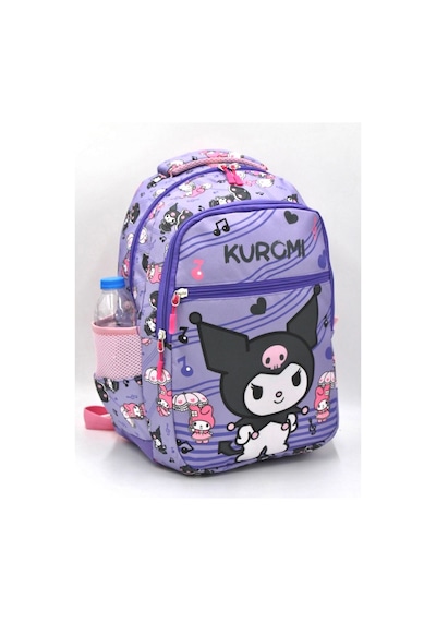 Kuromi Desen Mor Ortopedili Beslenmelikli Sırt İlkokul Çantası