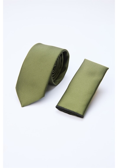 İmza Haki Kuş Gözü Desen 7 Cm Kravat 1090260100