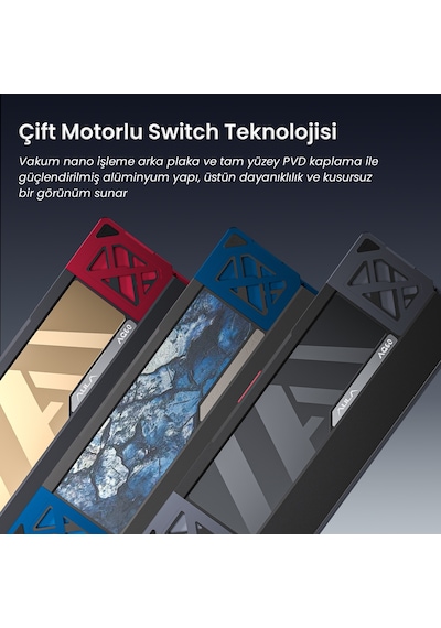 Aula Ag60 Pro Alüminyum Manyetik Klavye Hall Effect Aether Switch 8000hz Rgb Tkl Hot Swap Oyuncu Klavyesi Şeffaf