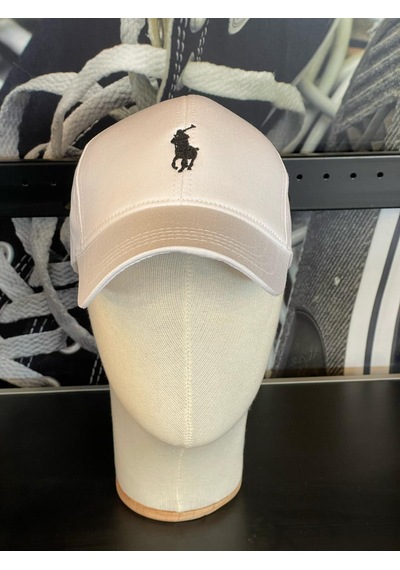 Hamze Polo Nakışlı Gabardin Kumaş Unisex Cap Şapka Beyaz