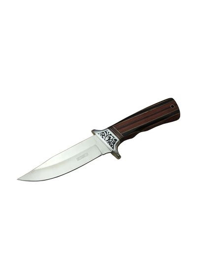 A058-1 Kamp Bıçağı 26,5 Cm - Ahşap Sap, Kılıflı Fb38d