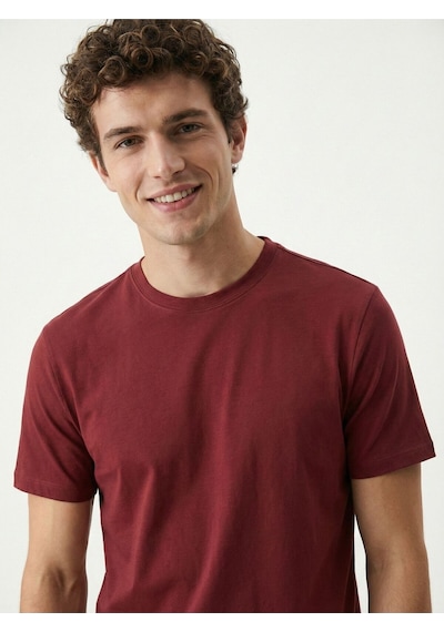 Regular Fit Erkek Tshirt K.kol Red Wine