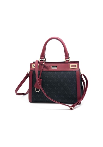 Silver Polo 1174 Kadın El Çantası Siyah Bordo Siyah-bordo Siyah - Bordo