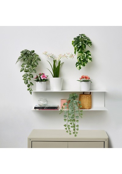 Saksılı Yapay Bitki Pembe Balsam Çiçeği, Meridyendukkan 9 Cm İç/dış Mekan