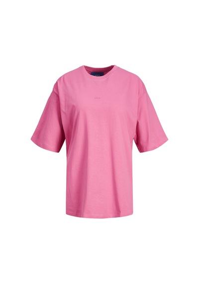 Jack & Jones Kadın Minimal Jjxx Logolu Kısa Kollu Tişört - Andrea 12205777 Carmine Rose Beyaz