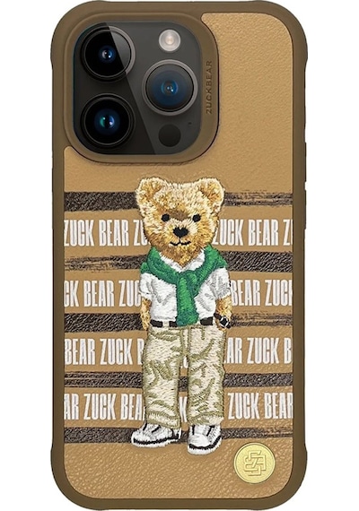 Zuck Bear Apple Uyumlu iPhone 15 Pro San Fransisco Arka Koruma Kılıf - Kahverengi Kahverengi