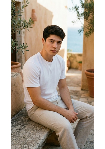 Mero Life Unisex Slim Fit Dar Kesim % 100 Pamuk Yumuşak Dokulu Bisiklet Yaka Beyaz Tişört
