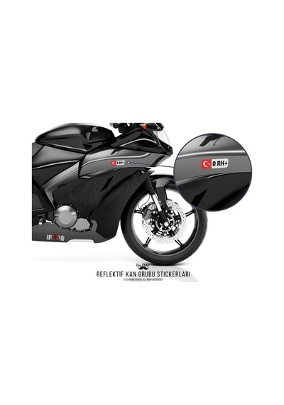 Bay Etiket Bt02 Reflektif 0 Rh Pozitif(+) Kan Grubu Sticker Seti