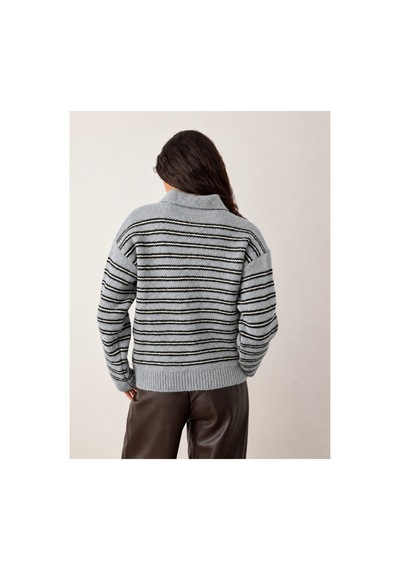 Maison Velora Kadın Mavi Siyah Çizgili Basic Oversize Polo Yaka Yarım Pat Düğmeli Triko Kazak-27aj002 Mavi 923050279 Mavi Maison Velora Kadın Mavi Siyah Çizgili Basic Oversize Polo Yaka Yarım Pat Düğmeli Triko Kazak-27aj002 Mavi 923050279 Mavi