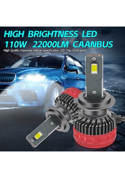 Led Far Ampulü Canbus 110w 22000lm Beyaz Işık H1 12-30v / Laam922