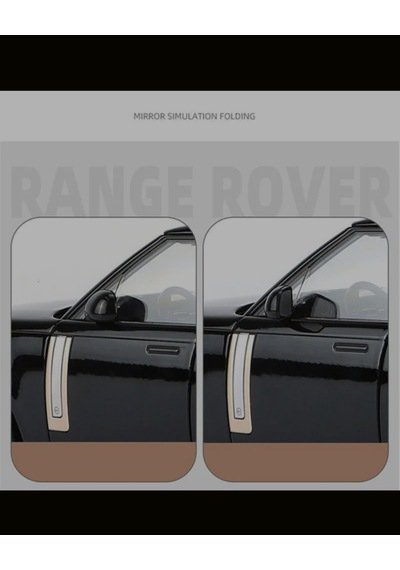 Hmb 1:18 Ölçek Range Rover Sv 2022 Siyah Minyatür Metal Model Araba