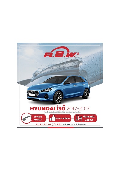 Hyundai i30 HB Muz Silecek Takımı (2012-2017) RBW Hyundai i30 HB Muz Silecek Takımı (2012-2017) RBW