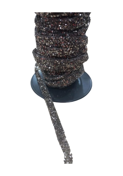Silikonlu Yapıştırma Taş Şerit 2 Cm Siyah 10 Metre