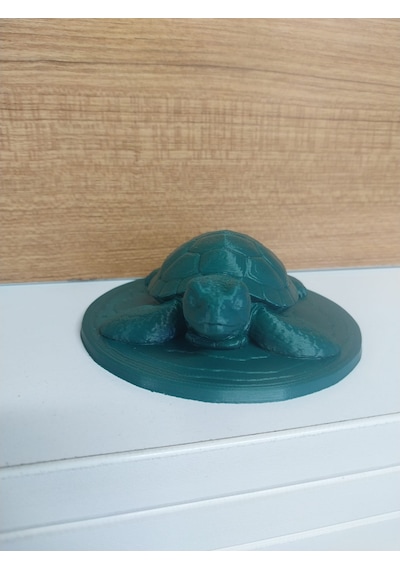 Topçu 3d Baskı Dekoratif Kaplumbağa Figürü / Masaüstü Aksesuar -