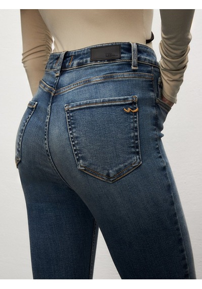 Ltb Marcella X Hıgh Rıse Pantolon 010095156015920 55724 Orta Mavi