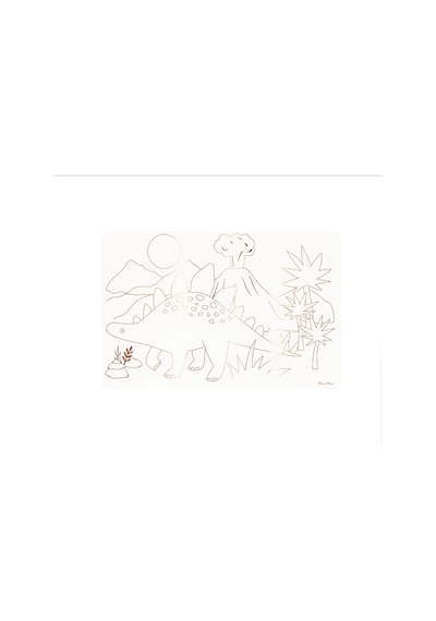 Meri Meri - Dinosaurs Colouring Placemats - Dinozorlar Boyama Amerikan Servisleri X8