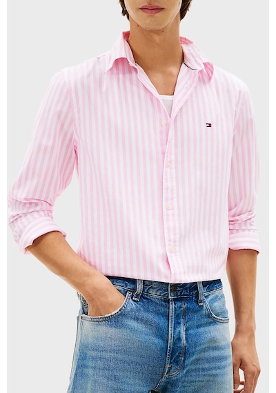 Tommy Hilfiger Erkek Gömlek Mw0mw42440 0d1 Pembe-beyaz Pembe-beyaz