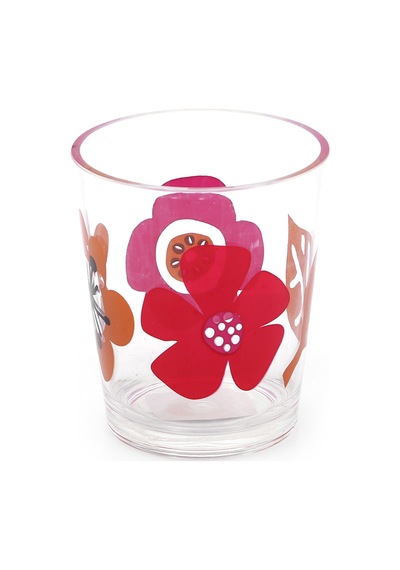Bosphorus Kalemlik Kırmızı Papatya Desenli Ofis Gereci 8 x 8 x 9 CM 350 ML