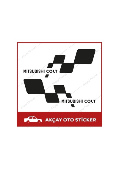 Mitsubishi Colt Sticker (Takım Set Colt Sport Sticker Oto Sticker
