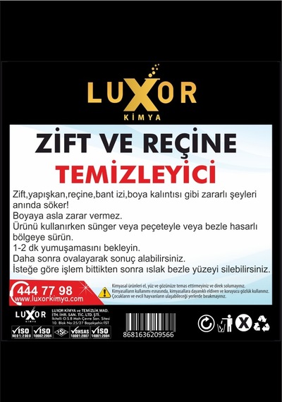 Luxor Kimya Zift ve Reçine Temizleyici 1 L
