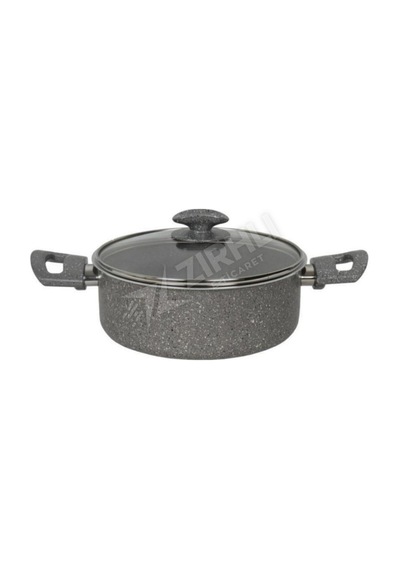 4 Adet Mehtap Granit Tencere 24 Cm Gri 024482 Çok Renkli