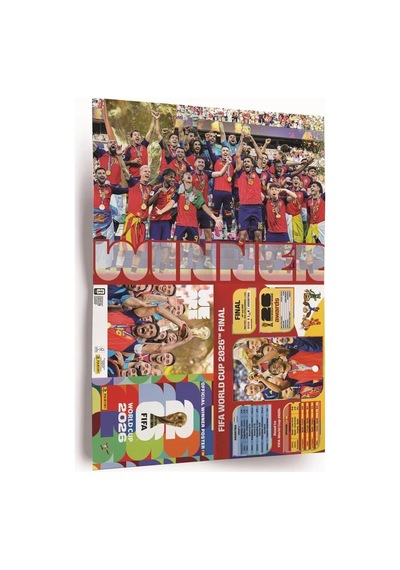 Panini Fıfa World Cup 2026 İspanya Şampiyonluk Posteri + 30 Sticker Official Winner